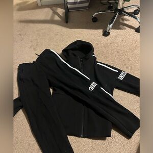 Black Battle Football Tracksuit Mens Size Small